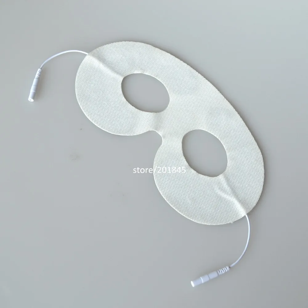 安い 20 ピース/ロット目マッサージ十電極ゲルパッド接着ためマスク美容器 2.00 ピンコネクタケーブルのため十ユニット