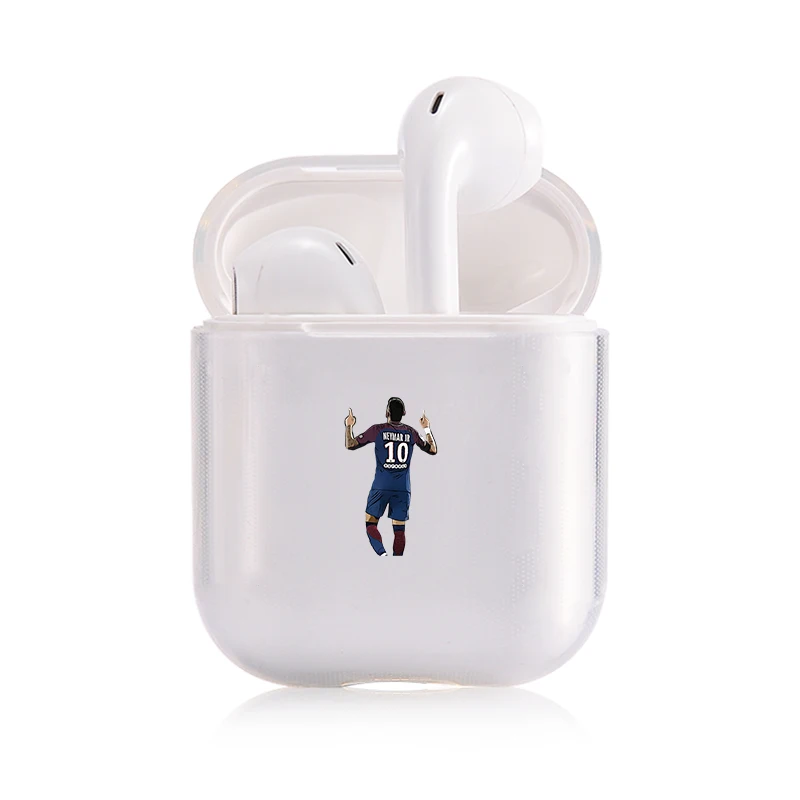 I200245 Знаменитый бренд баскетбольных Athlete наушники чехол для Apple airpods чехол игрок NBA Bluetooth Pop Air стручки чехол прозрачный жесткий чехол из пластика с изображением крышка - Цвет: I200245