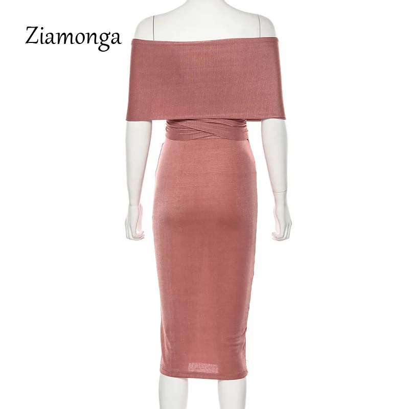 Женское вечернее платье без бретелек Ziamonga длинное Повседневное с открытыми