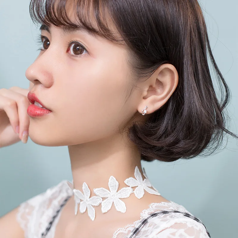 Серьги гвоздики из серебра 100% пробы с фианитами|Серьги-гвоздики| |