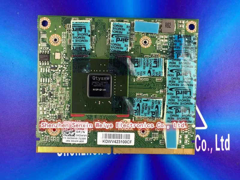 1 шт. новинка 100% графическая карта Quadro 1000M Q1000M N12P-Q1-A1 2 ГБ для ноутбука Dell M4600 M4700 HP 8540