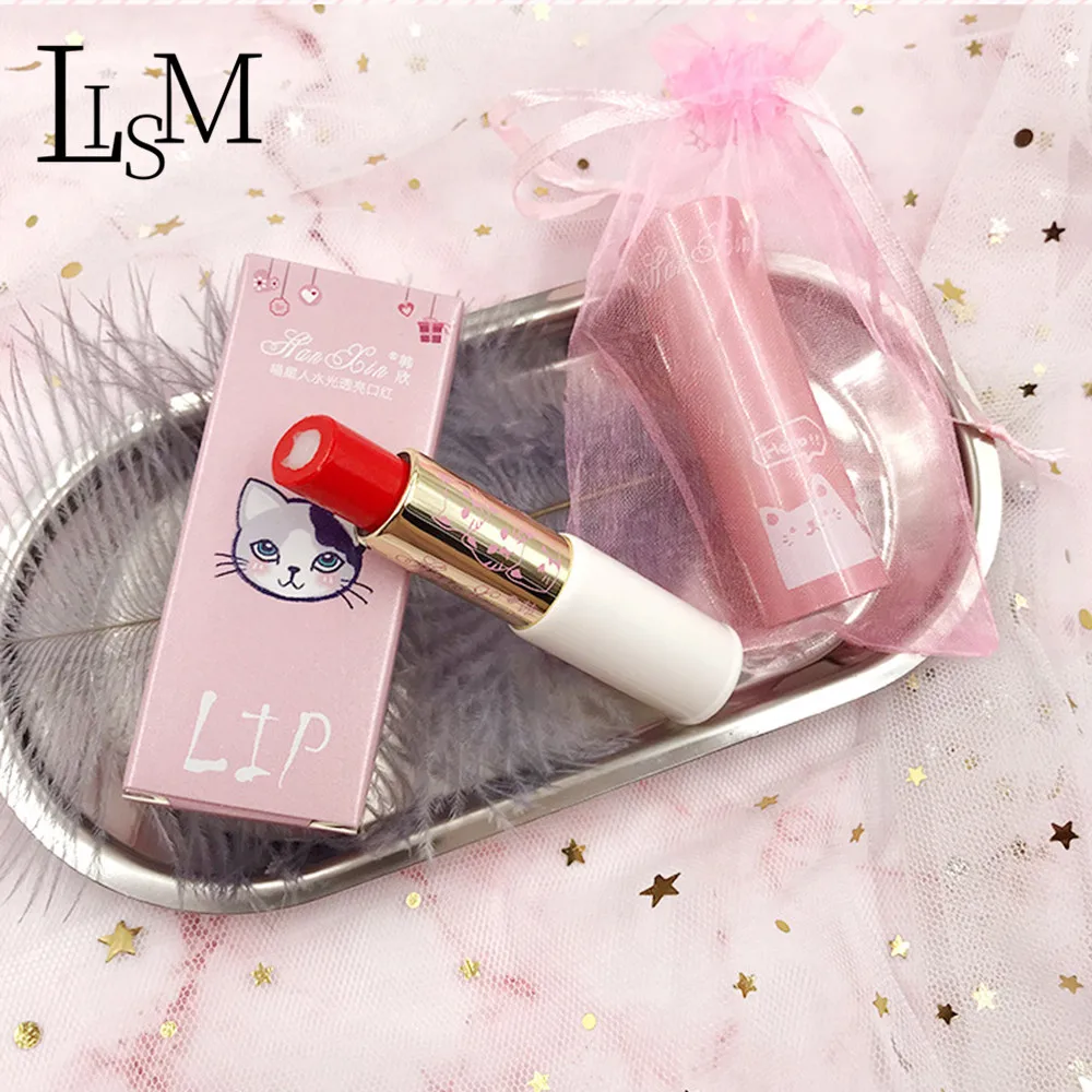 LISM матовая бархатная помада Kawaii розовый милый кот увлажняющая водостойкая