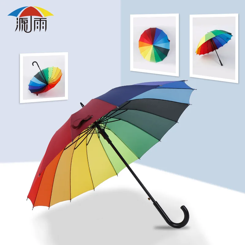 

Ветрозащитный Зонт с длинной ручкой, винтажный Большой Пляжный зонтик от солнца для гольфа, роскошный зонтик, уличный зонтик, дождевая Экип...