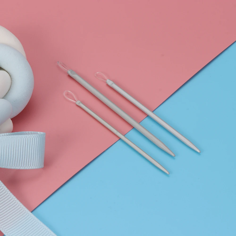 3 шт./компл. мягкие спицы из термопластичной резины алюминиевый крючок для шитья