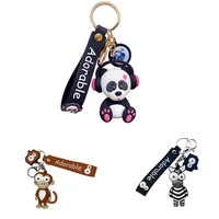 cute animal keychain elephant monkey pendant car bag key chain jewelry accessories creative small gift keyring accessories woman