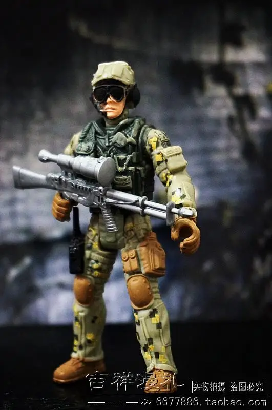 

Genuine Bulk Cargo 3.75 Inch Doll 1:18 Maneuverable SEAL Commando Soldier
