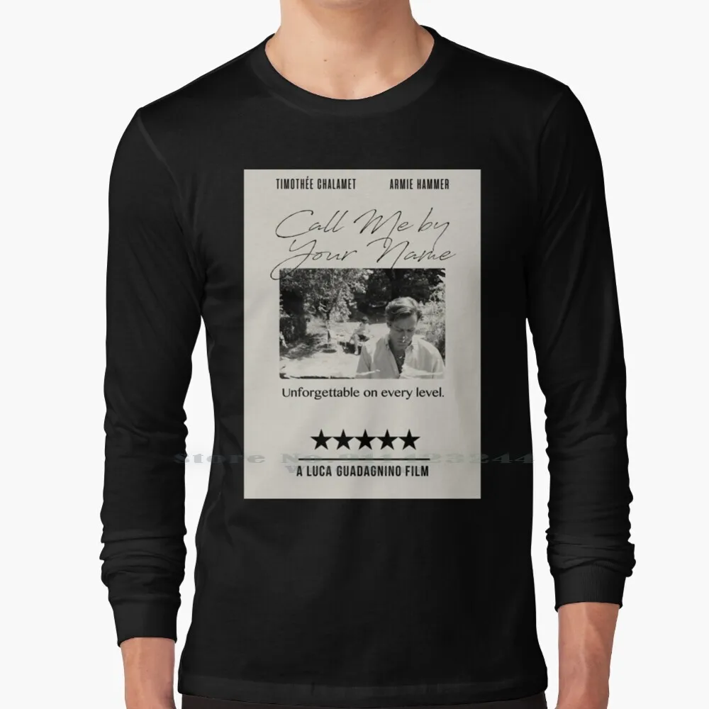 Call Me By Your Name Long Sleeve T Shirt Tee Call Me By Your Name Cmbyn Film Films Movies Cinema Timotee Chalamet Armie Hammer