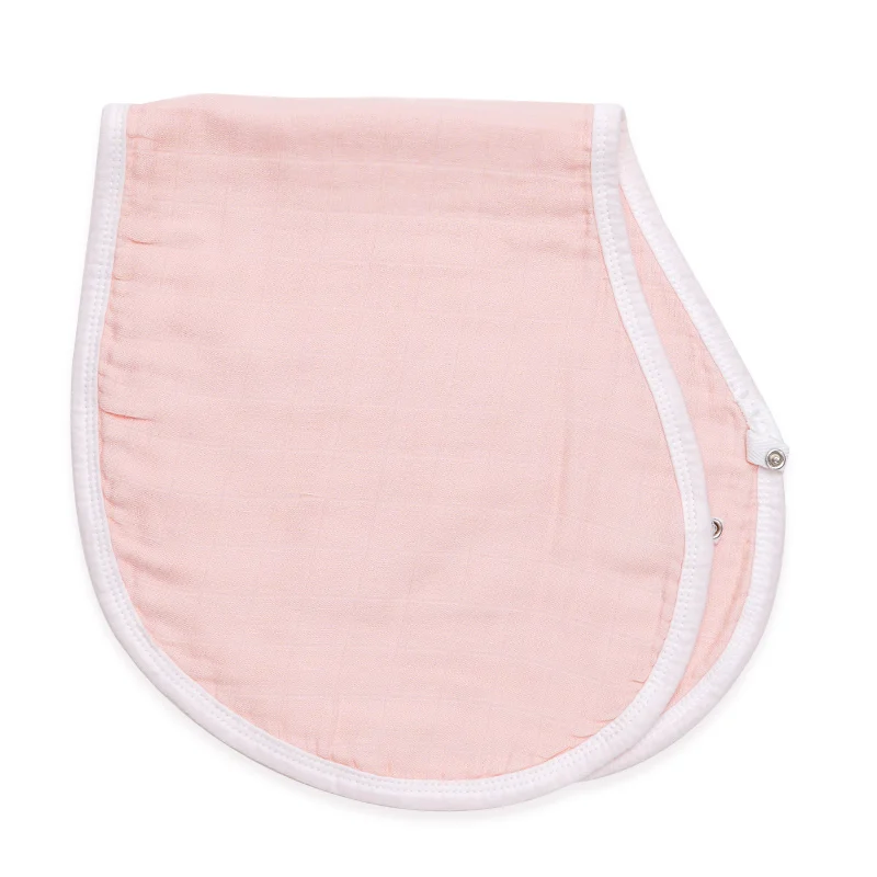 Light pink Муслин 6 слоев детское Burpy Bib Детский принт с животными Детские нагрудники банданы Bebe свободное Слюнявчики аксессуар для младенцев Детские вещи - Цвет: Light pink