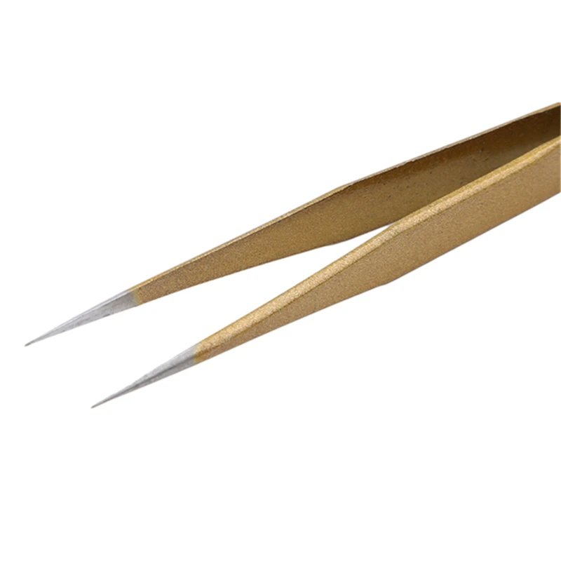 1 шт. металлические антистатические гнущиеся прямые наконечники пинцет