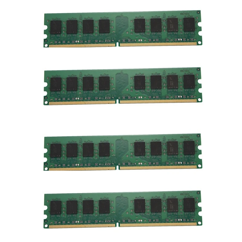 8 Гб комплект (2GBX4) DDR2 800 Udimm RAM PC2 6400/PC2 6400U 1 V CL6 240 Pin Non ECC небуферизованные модули