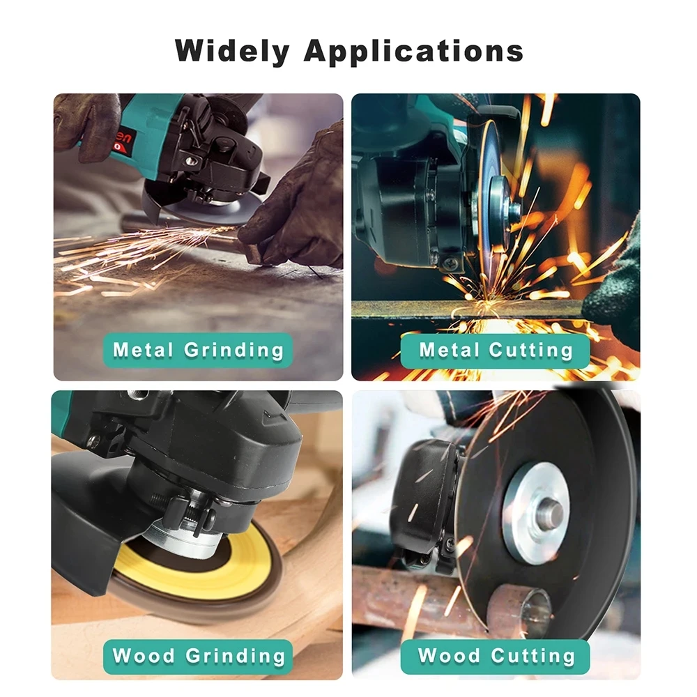 

for Makita 18v Battery Power Tools Rechargeable 115mm Electric Angle Grinder Garden Cutting Grinding Woodworking Metal Tools