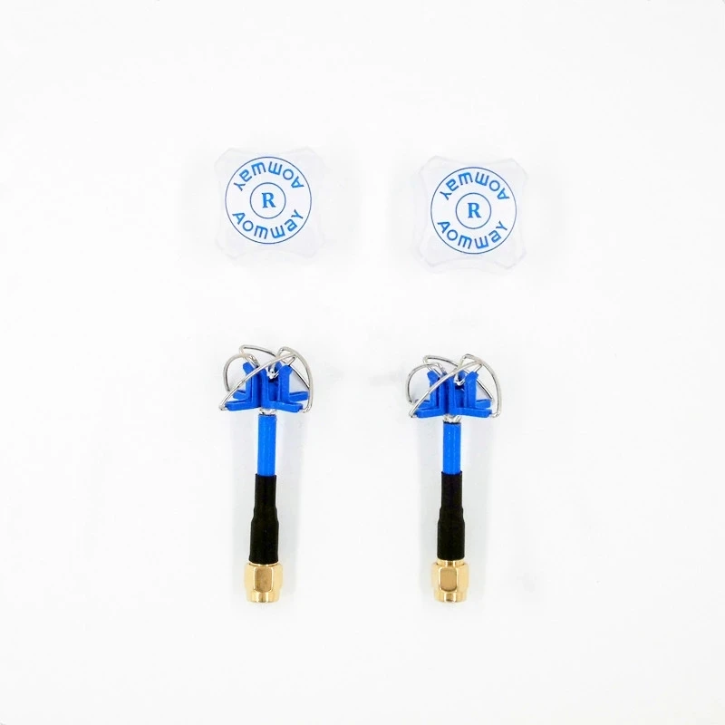 Оригинальный красный/синий 5 8 ГГц FPV 4 листа клевера AV Трансмиссия RHCP w/Крышка