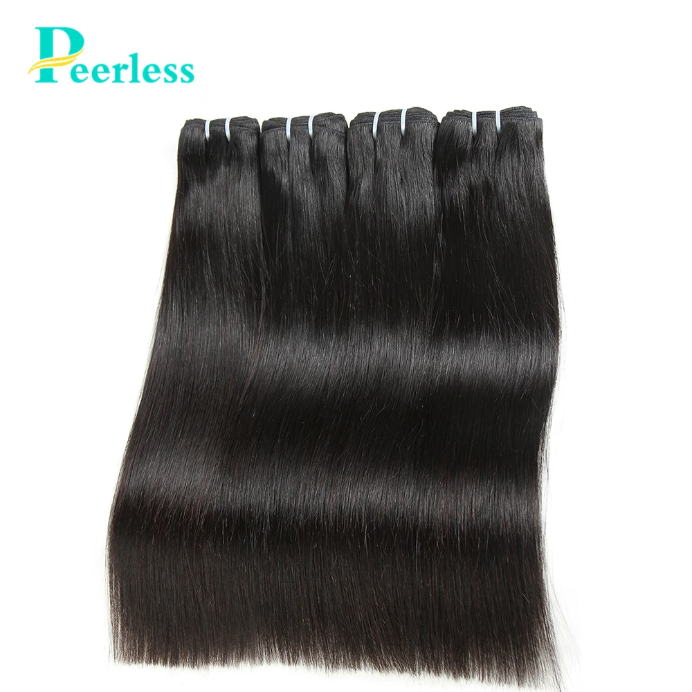 Перуанские прямые волосы PEERLESS 4 пряди 10 28 дюймов натуральный цвет 100%