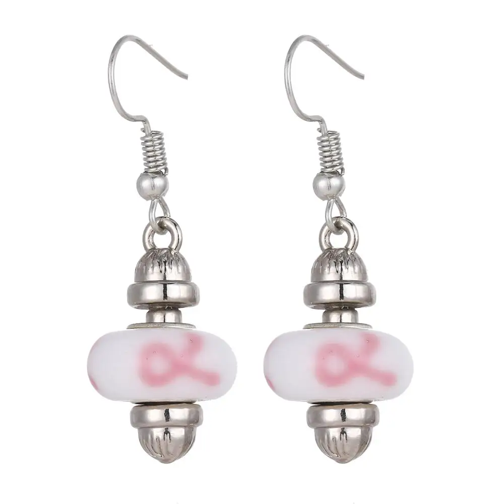 Черно-белые маленькие серьги с цветком сменные стеклянные бусины из муранского