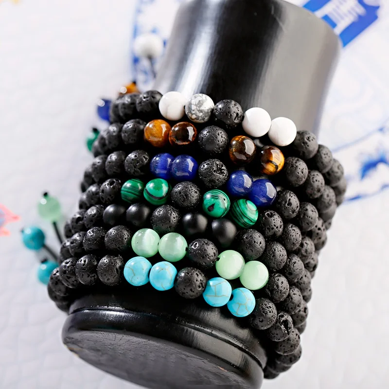 Браслет с тигровым глазом мужской регулируемый браслет имитацией эфирного масла