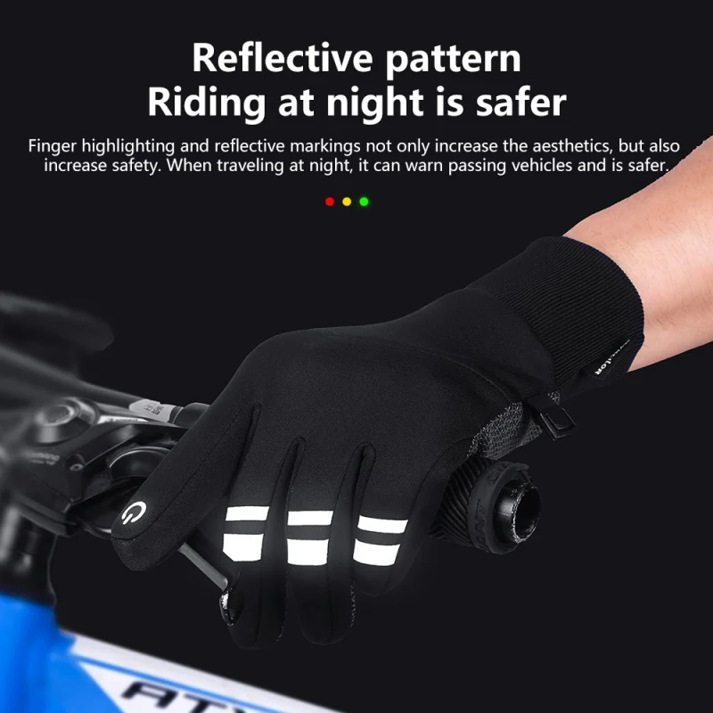 Зимние мужские перчатки ветрозащитные спортивные рыболовные сенсорные