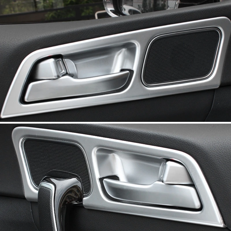 

4 Pcs LHD Chrome Inside Door Handle Frame Trim Cover For Kia Sportage QL 2016 2017