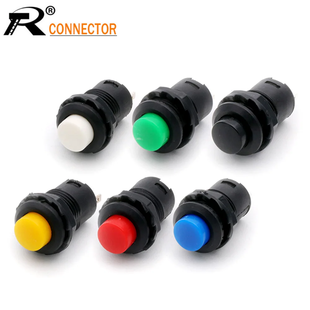 

100pcs 12MM DS-428/427 round Push Button Switch with lock self-locking without lock self-resetting button