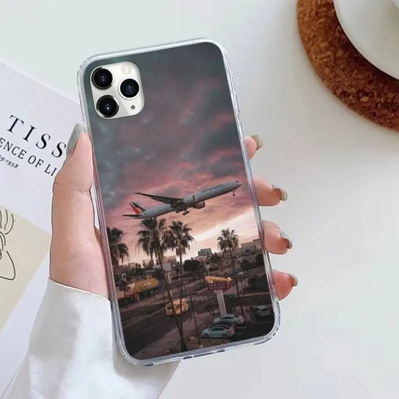 

Aircraft Airplane fly travel cloud Phone Case For iphone 12 5 5s 5c se 6 6s 7 8 plus x xs xr 11 pro max