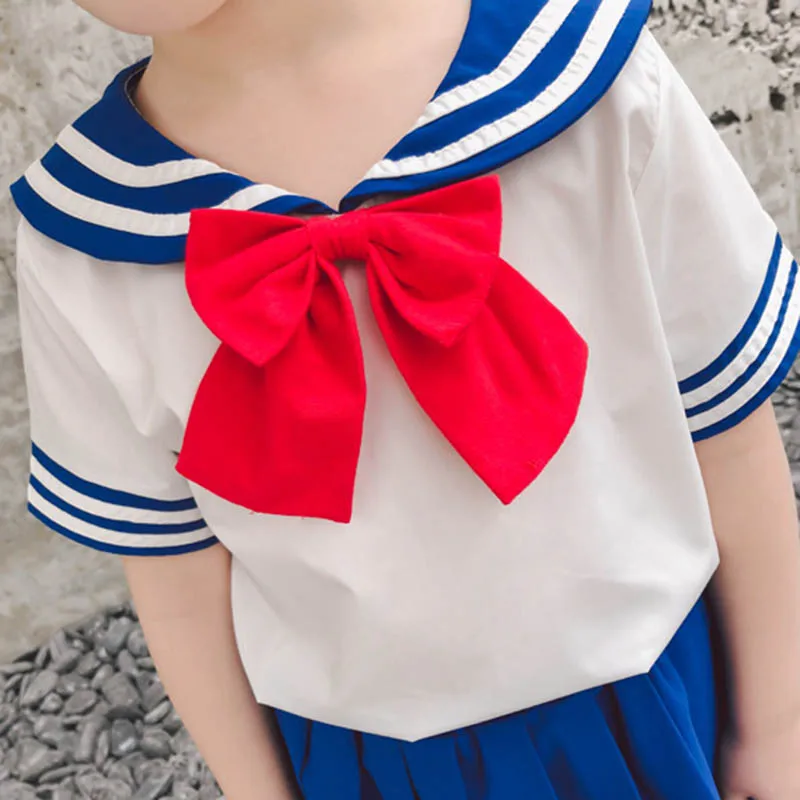 Японский аниме костюм Сейлор Мун для детей девочек косплей комплект одежды милый