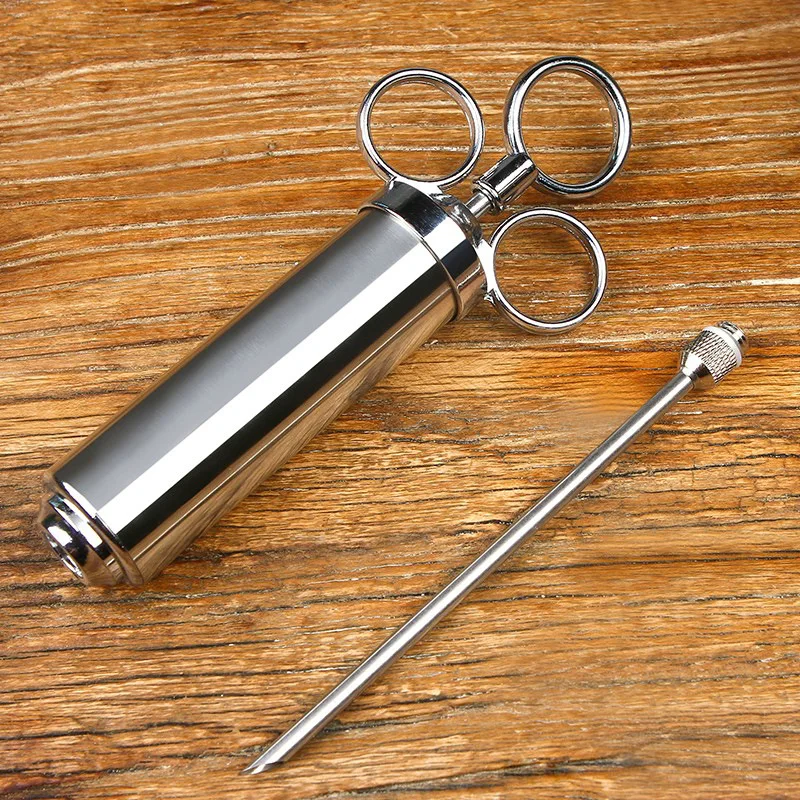 1 шт. 304 нержавеющая сталь приправа шприц игла для индейки лопуха жареное мясо