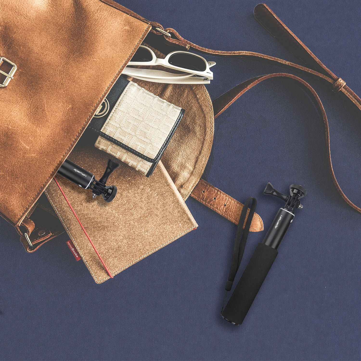 Экшн-камера APEMAN селфи-палка раздвижная совместимая с GoPro Hero9/Hero8/Hero 9/8/Fusion Akaso Brave 5/4