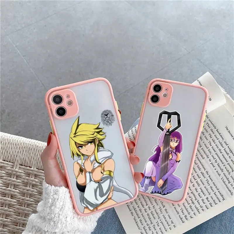 

akame ga kill Phone Case For iPhone 12 11 Mini Pro XR XS Max 7 8 Plus X Matte transparent Pink Back Cover