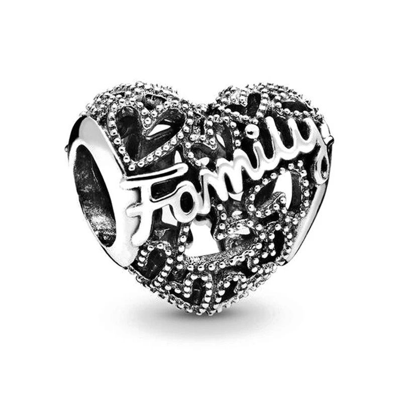 Женский браслет Pandora из серебра 925 пробы с круглыми бусинами в виде животных |
