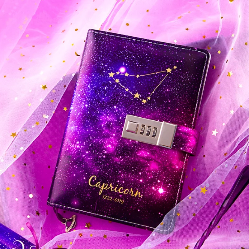 2020 Творческий Тетрадь созвездия зодиака с замком Справочник дневник DIY