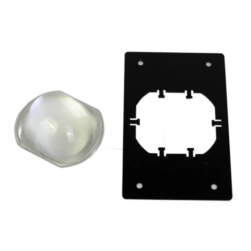 Светодиодный квадратный конденсаторный объектив DIY с подставкой светодиодный