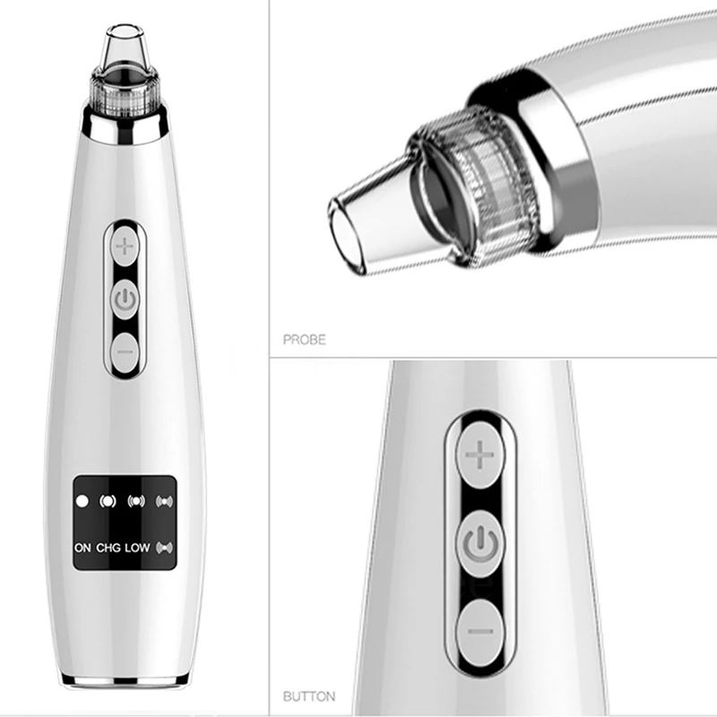 Устройство для вакуумной очистки лица с черными точками удаления черных точек от