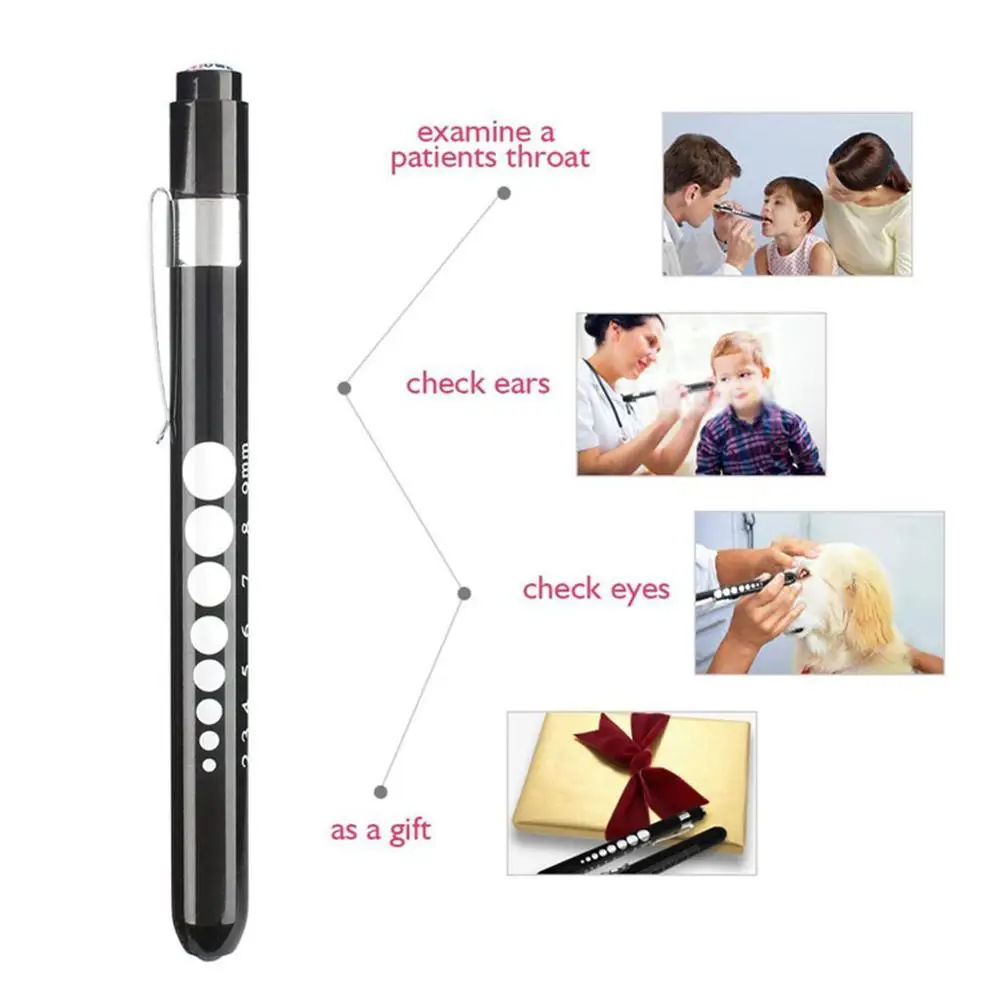 

Colorful Gift Pen Portable LED Light Medical Pen Light Doctor Nurse FirstAid Medical Pen Lamp Emergency Torch Pen Mini Pen Light