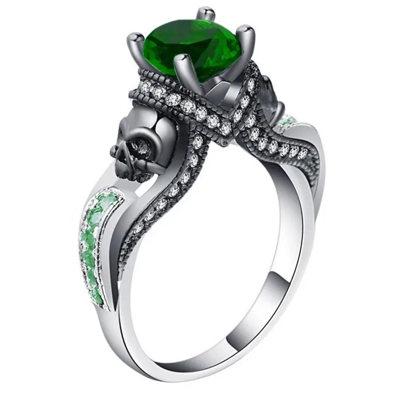 Женское кольцо с фианитом серебро 925 пробы и черное золото | Украшения аксессуары