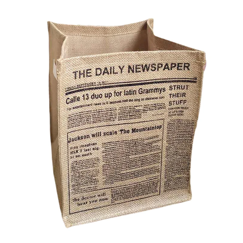 

Creative Personality, Retro Style, Cotton And Hemp Household Storage, Dirty Clothes, Folding Storage Bucket, Laundry Room, Simpl