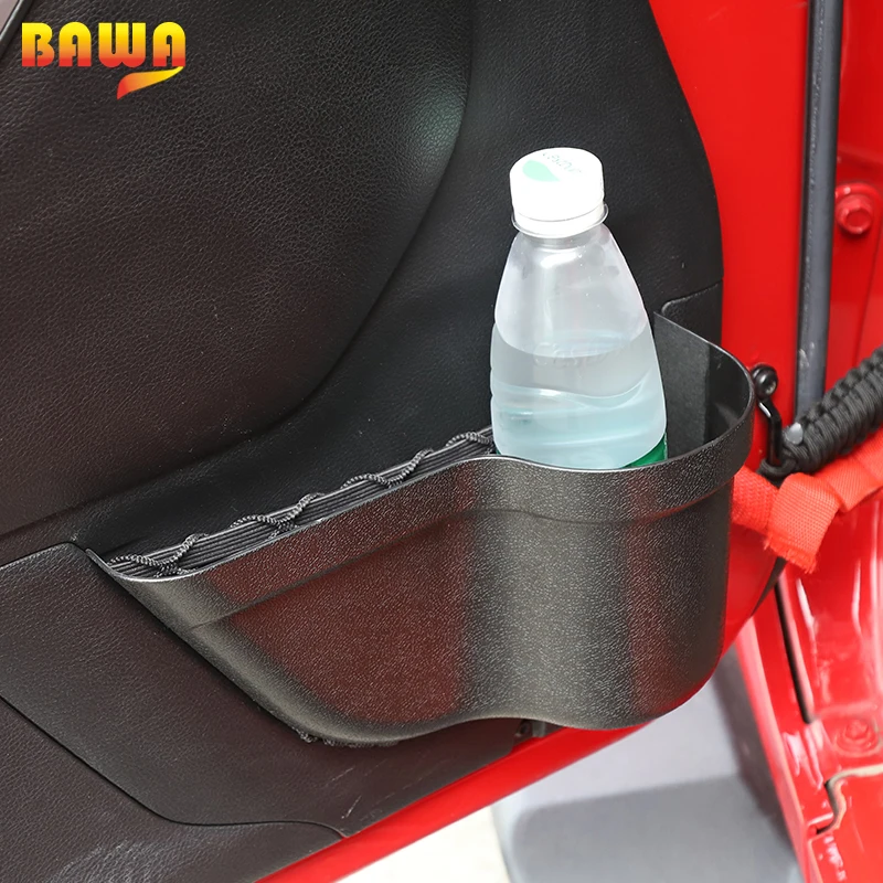 Продажа Органайзер BAWA для передней и задней дверей автомобиля, 4 шт., коробка для хранения, аксессуары для Jeep Wrangler JK 2011 2012 2013 2014 2015 2016 2017
