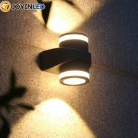 joyinled new design wall light outdoor waterproof modern led wall light indoor sconce double head 25w ac85 265v