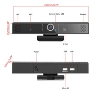 kx4a 3 in 1 1080p webcam hdweb camera built in speaker and microphone usb plug for video conferencing recording streaming