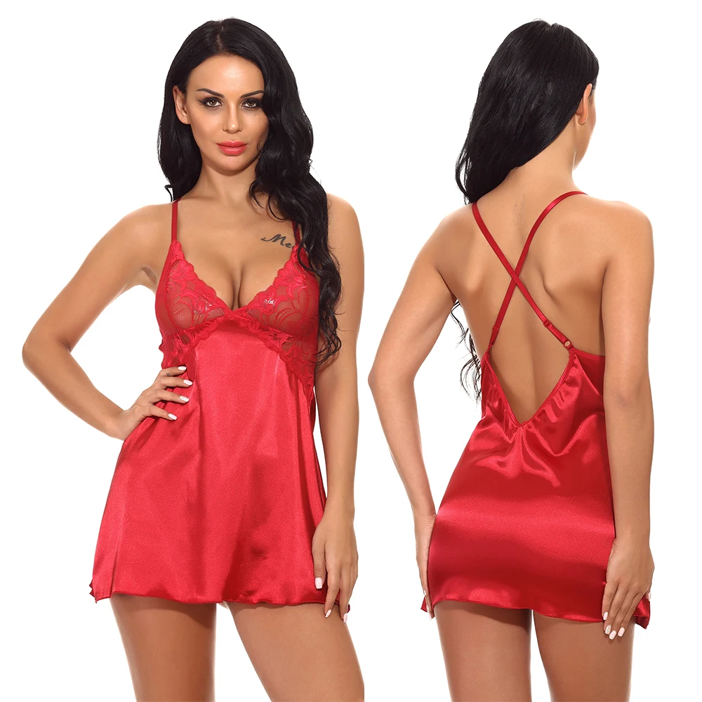 Летняя атласная кружевная женская сексуальная ночная рубашка порно женское