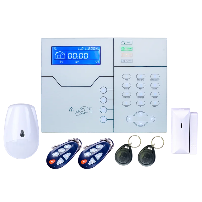 Best Selling Alarm TCP IP Burglar Alarm GSM Alarm System Security Home Alarm System GPRS Alarm System with RFID tag Function