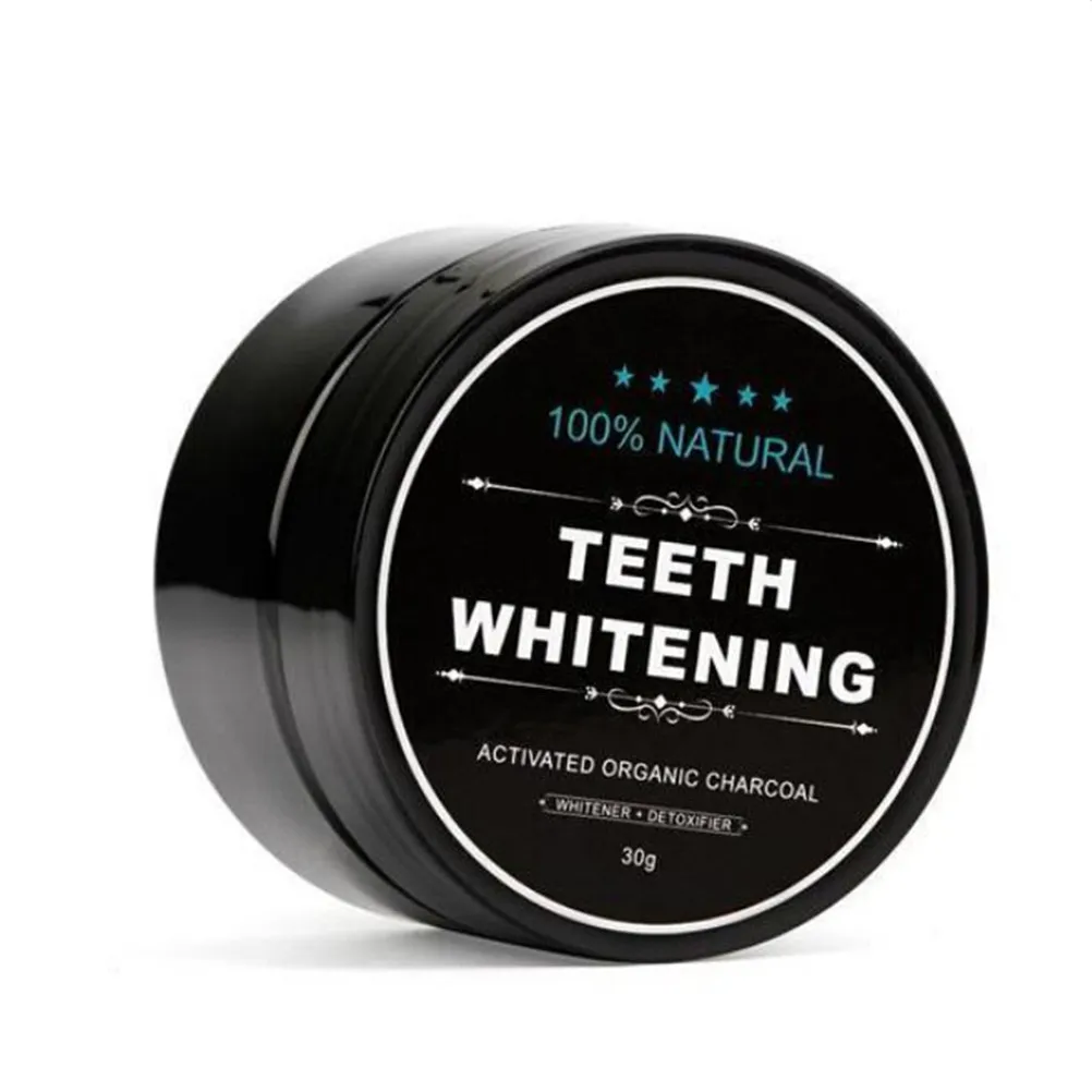 

HOT 30g/bottle Teeth Whitening Powder Natural Organic Activated Charcoal Bamboo Toothpaste Tool