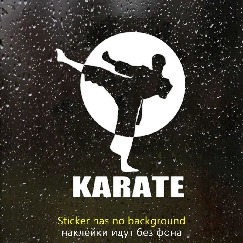 

40185# наклейки на авто КАРАТЭ водонепроницаемые наклейки на машину наклейка для авто автонаклейка стикер этикеты винила наклейки стайлинга автомобилей украшения на бампере автомобиля заднее стекло