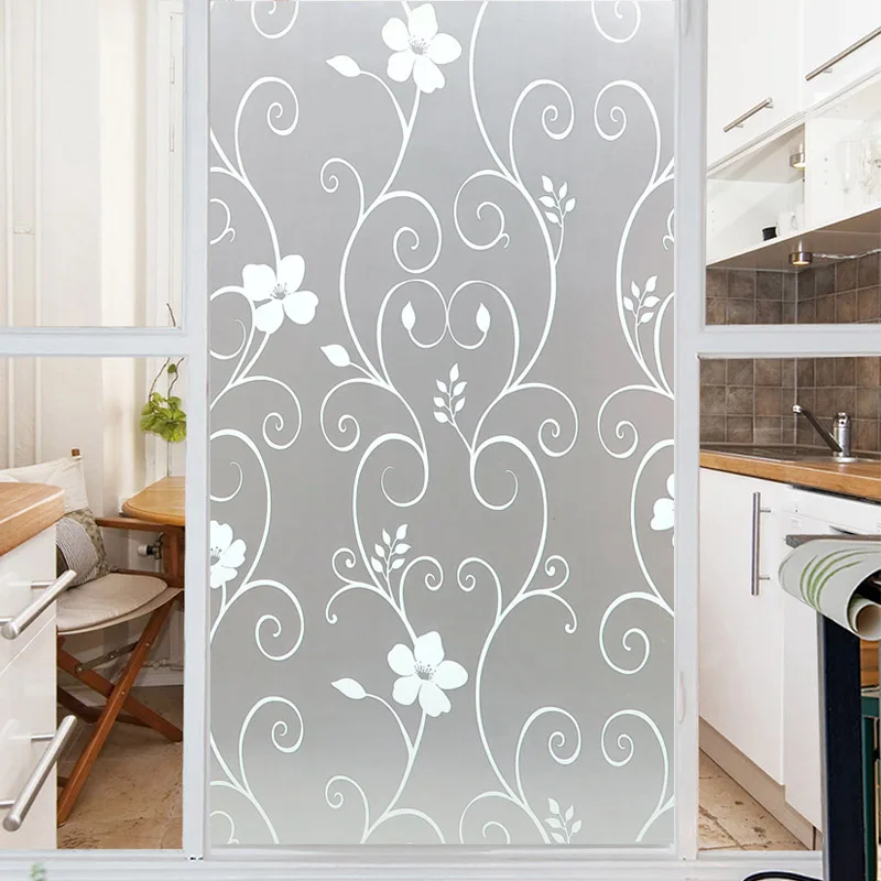 Наклейка на окно, самоклеящаяся стеклянная наклейка с защитой конфиденциальности для домашнего декора, для ванной, гостиной, HEE889