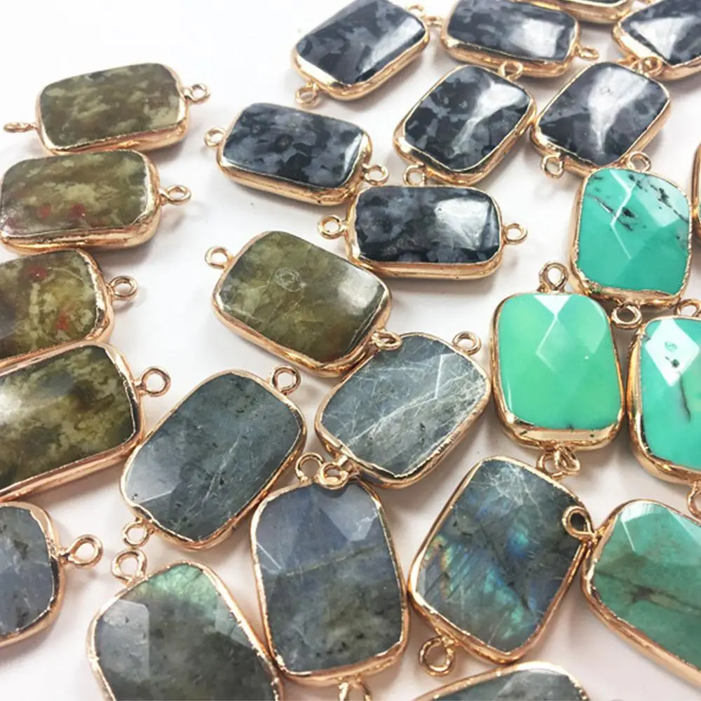 

Hot Sale Natural Stone Turquoises Peacock Pendant Healing Pendant Beads Labradorite Reiki Charm Earring Necklace Jewelry Making