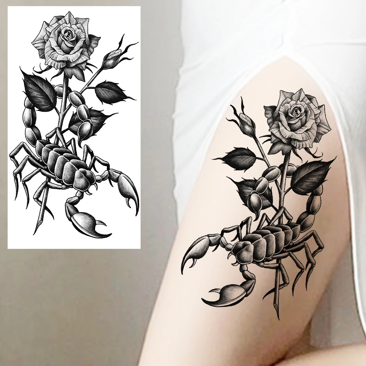 Родовые волчьи глаза временные татуировки для женщин и мужчин Реалистичная змея