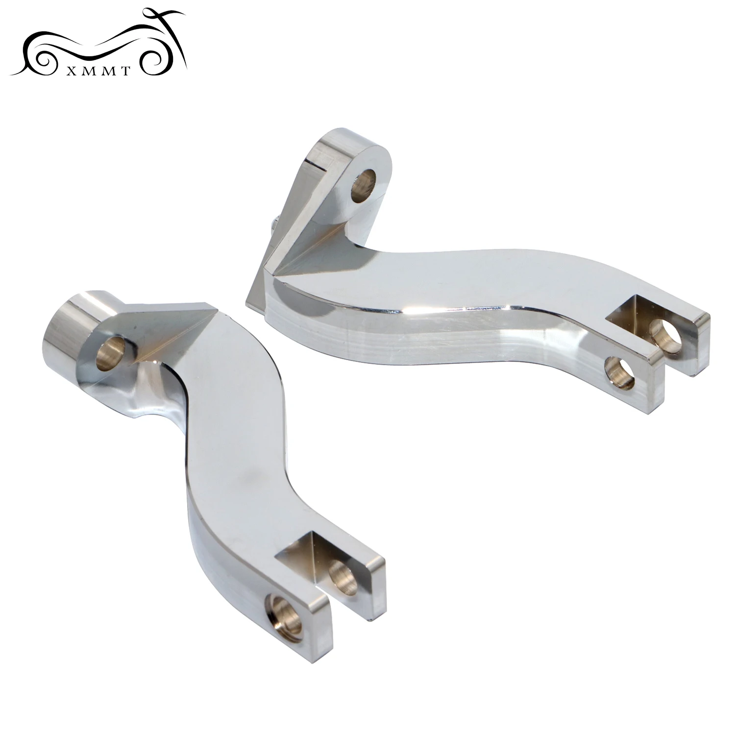 Черная задняя подставка для пассажирских ног Harley Touring Road King Electra Street Glide FLHX 93 14 15 16