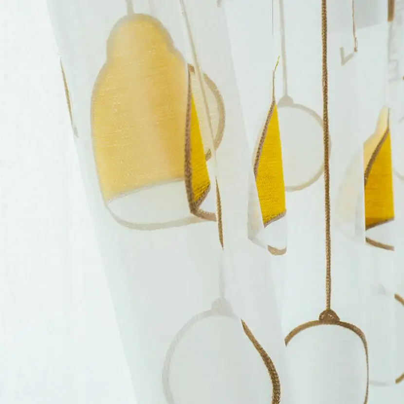 Оконная занавеска дизайнерская Люстра для детской комнаты мультяшная Корейская