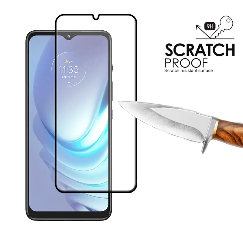 Protector de pantalla 4 en 1 para Moto G50, cristal templado para Moto G50, pel&iacute;cula de tel&eacute;fono, Full Gover, HD-1