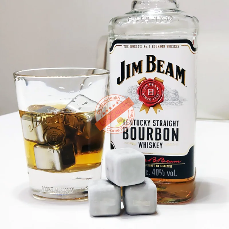 Stainless Steel Ice Cubes Reusable Chilling Stones for Whiskey Wine Keep Your Drink Cold Longer SGS Test Pass | Дом и сад