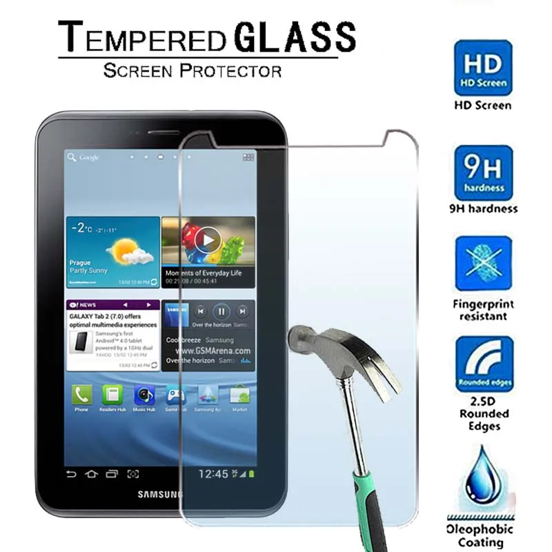 Ультрапрозрачная защитная пленка из закаленного стекла для Samsung Galaxy Tab 2 7 0 |