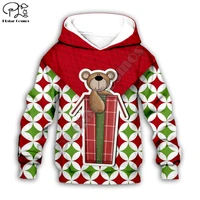 kids baby merry christmas costumes 3d print cartoon boy girl hoodie sweatshirt santa zipper pullover jumper